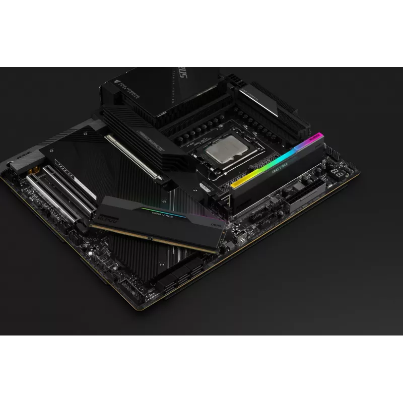 Klevv 64 GB (2 × 32 GB) 6000 MHz CL30 DDR5 mängumälu moodul 30-36-36-76 CRAS V RGB