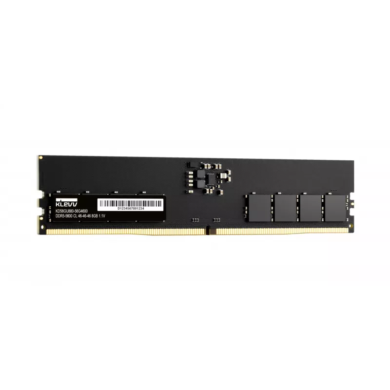 Lauaarvuti RAM KLEVV 8GB DDR5 5600MHz CL46 288-kontaktiline DIMM 1,1 V (46-46-46-90)