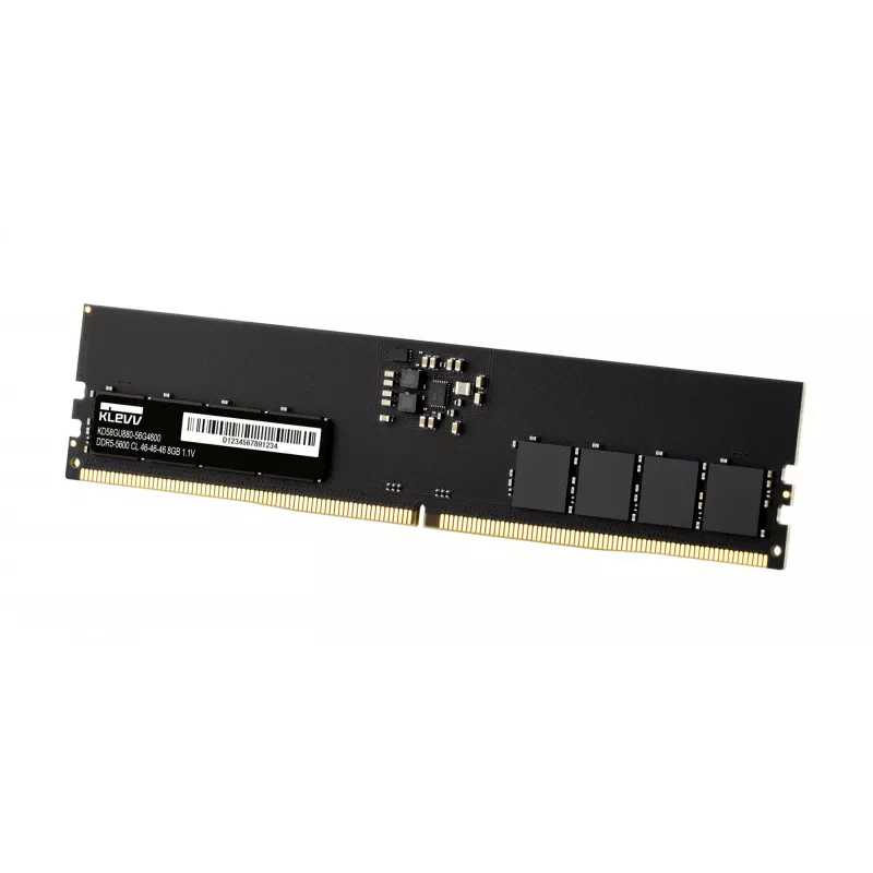 Lauaarvuti RAM KLEVV 8GB DDR5 5600MHz CL46 288-kontaktiline DIMM 1,1 V (46-46-46-90)