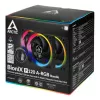 ARCTIC BioniX P120 A-RGB 120 mm korpusventilaator, 3-pakk, must
