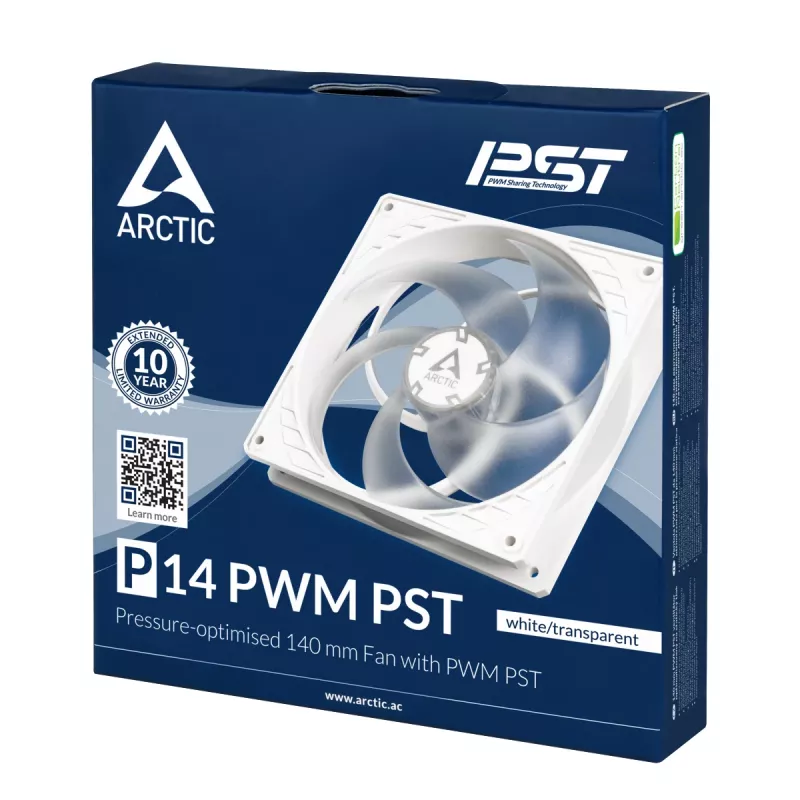 ARCTIC P14 PWM PST rõhu optimeeritud 140 mm ventilaator PWM PST-ga