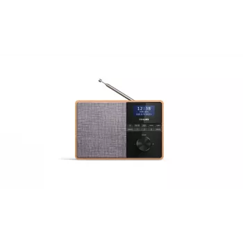 Philips TAR5505/10 raadio Kaasaskantav Digitaalne Must, Hall, Puit