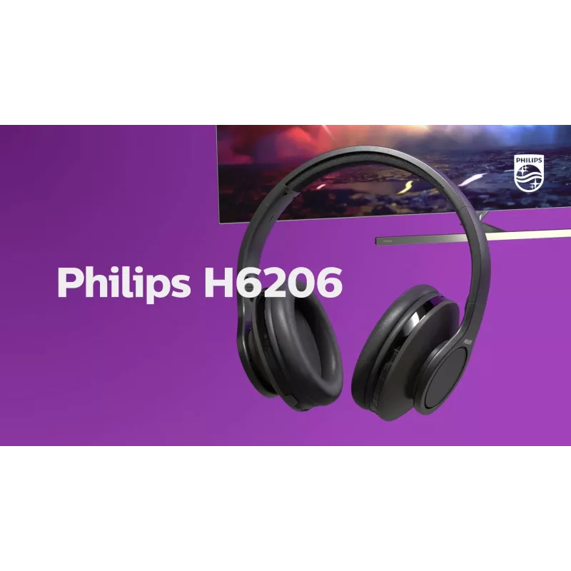 Philips 6000 seeria TAH6206BK/00 kõrvaklapid/peakomplekt Juhtmevaba peakomplekt Muusika Bluetooth Must
