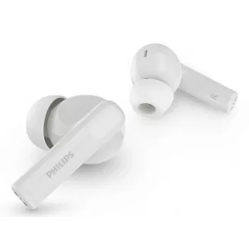 Juhtmevaba kõrvasisene peakomplekt Philips TAT2520WT/00 — Bluetooth, kõnedeks ja muusikaks, 20–20000 Hz, 10 m ulatus, valge, 40 g
