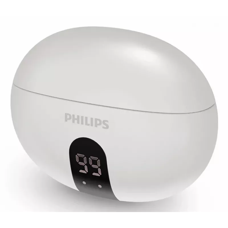 Juhtmevaba kõrvasisene peakomplekt Philips TAT2520WT/00 — Bluetooth, kõnedeks ja muusikaks, 20–20000 Hz, 10 m ulatus, valge, 40 g