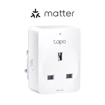 Nutipistik TP‑Link Tapo Mini P110M — Wi‑Fi/Bluetoothiga siseruumide nutipistik, 16 A, 100–240 V, 3680 W, valge
