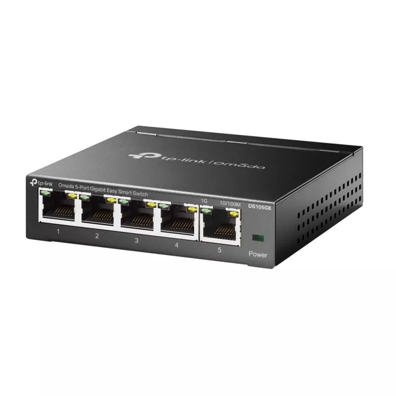 TP-Link Omada DS105GE võrgukommutaator Hallatav L2 Gigabit Ethernet (10/100/1000) Must