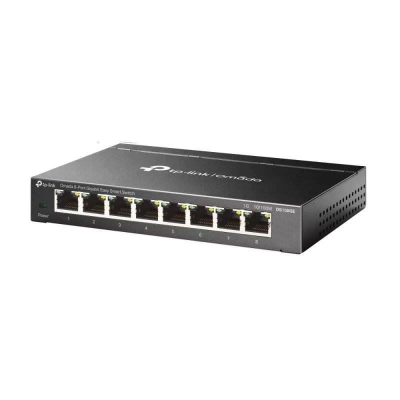 TP-Link Omada DS108GE võrgukommutaator Haldamata Gigabit Ethernet (10/100/1000) Must