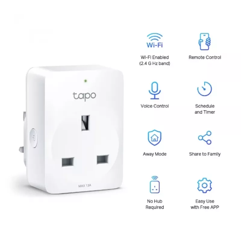 Nutikas Wi-Fi pistikupesa TP-Link Tapo Mini P100