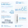 Võrgusilmaruuter TP-Link AXE5400 kolmeribalane 2,4 GHz 5 GHz 6 GHz Wi-Fi 6E