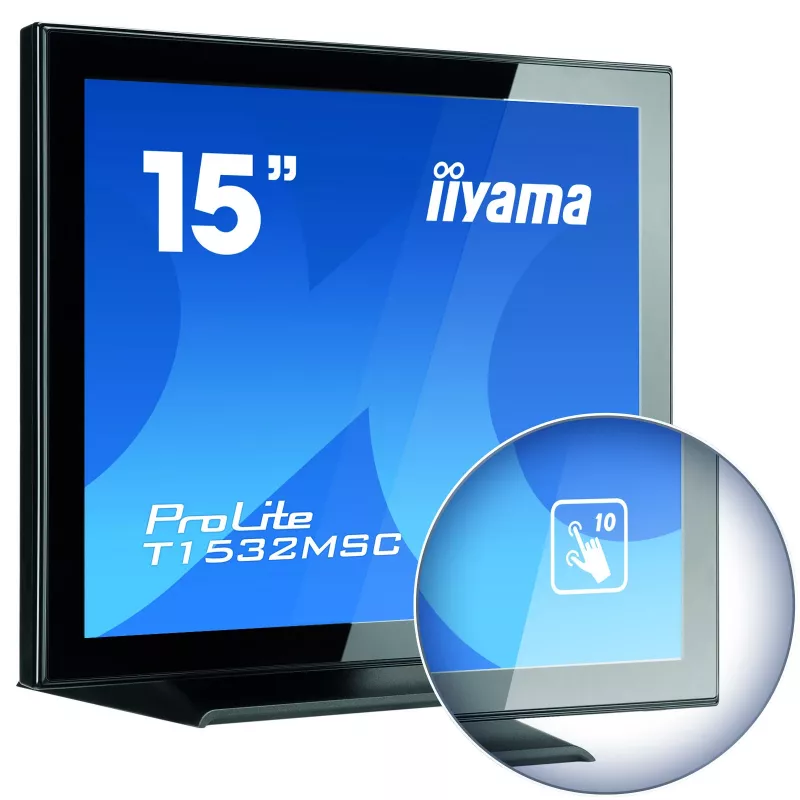 iiyama T1532MSC-B5AG POS-monitor 38,1 cm (15 tolli) 1024 x 768 pikslit puutetundlik