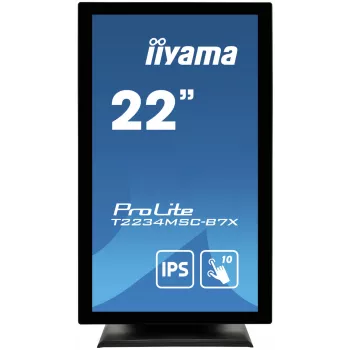 iiyama ProLite T2234MSC-B7X arvutimonitor 54.6 cm (21.5 tolli) 1920 x 1080 pikslit Full HD puuteekraan must
