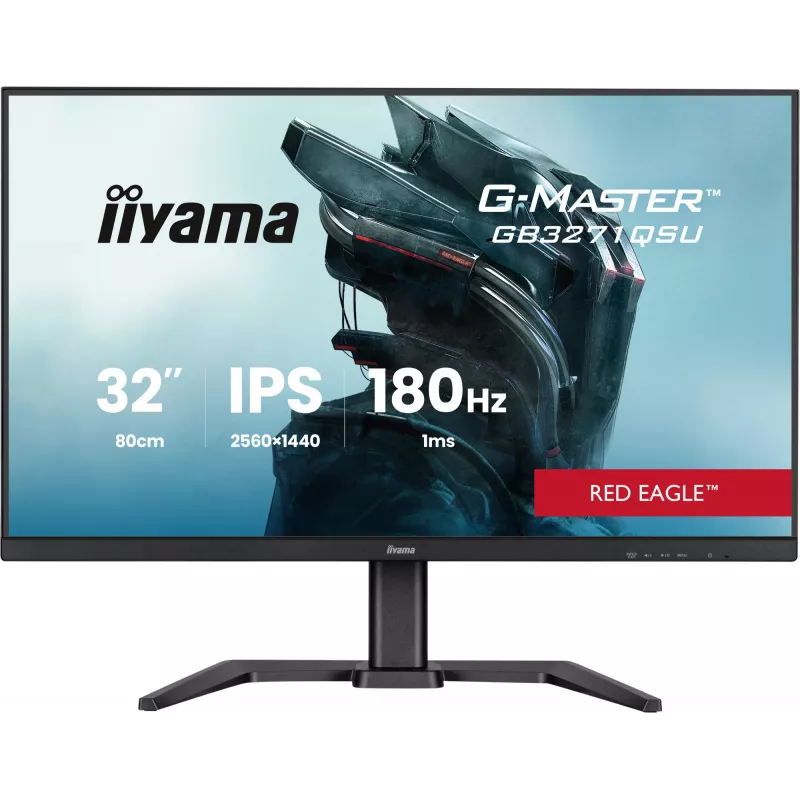 iiyama GB3271QSU-B2 arvutimonitor 80 cm (31,5 tolli) 2560 x 1440 pikslit Quad HD LED Must