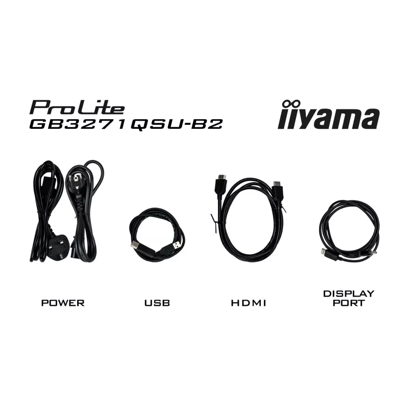 iiyama GB3271QSU-B2 arvutimonitor 80 cm (31,5 tolli) 2560 x 1440 pikslit Quad HD LED Must
