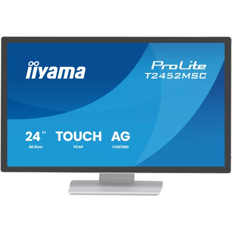 iiyama T2452MSC-W2AG arvutimonitor 61 cm (24 tolli) 1920 x 1080 pikslit Full HD LED puuteekraan Valge