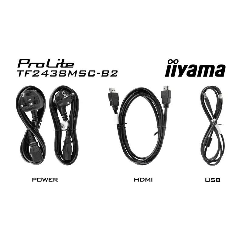 Puutetundlik monitor IIYAMA TF2438MSC-B2 — 24-tolline interaktiivne ekraan, multi-touch