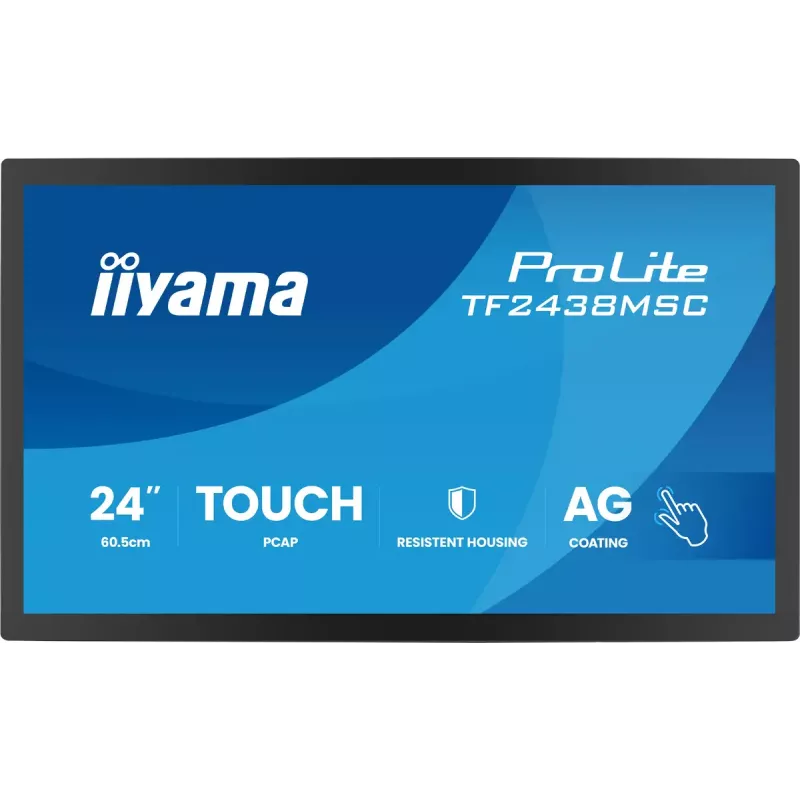 Puutetundlik monitor IIYAMA TF2438MSC-B2 — 24-tolline interaktiivne ekraan, multi-touch