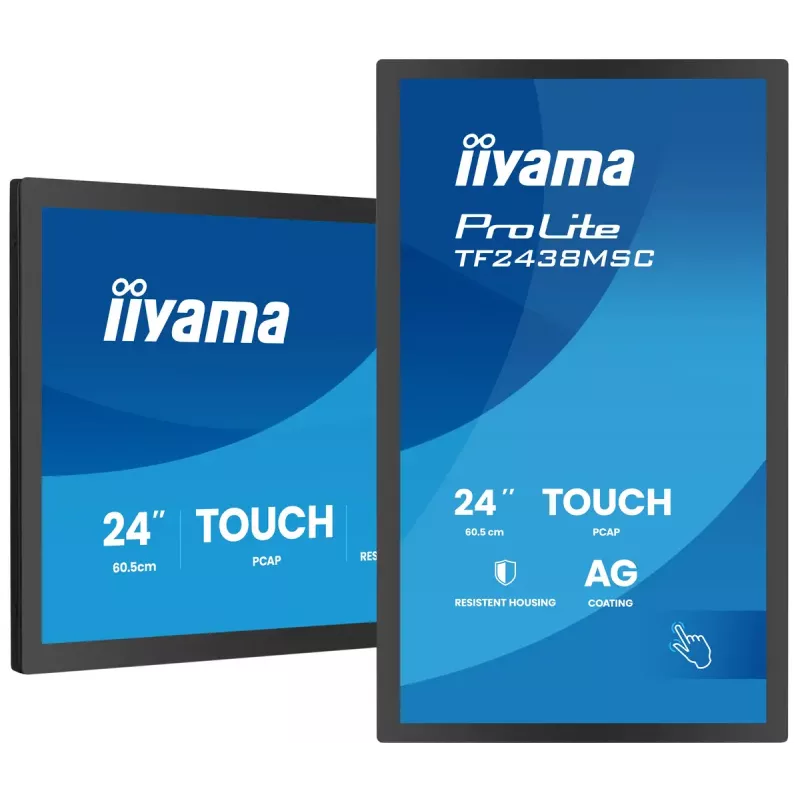 Puutetundlik monitor IIYAMA TF2438MSC-B2 — 24-tolline interaktiivne ekraan, multi-touch