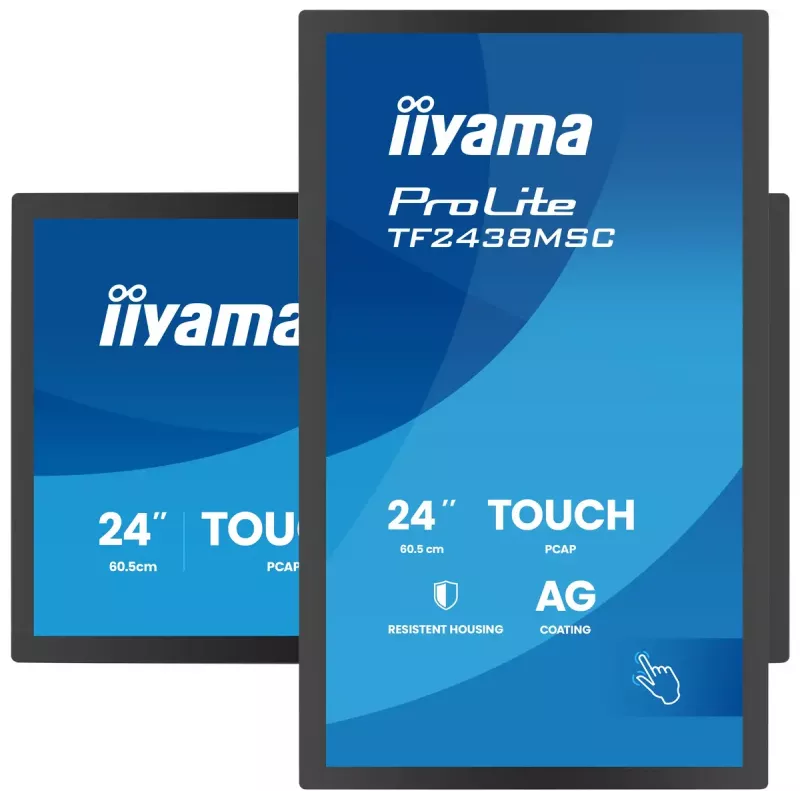 Puutetundlik monitor IIYAMA TF2438MSC-B2 — 24-tolline interaktiivne ekraan, multi-touch