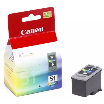 Canon CL-51 tindikassett 1 tk Originaal Suure (XL) mahutavusega Tsüaan, magenta, Kollane