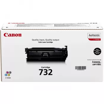 Tonerikassett Canon 732K — Originaal must, laser, tootlikkus 6100 lehekülge, 1 tk