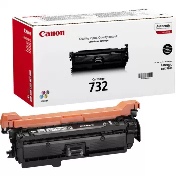 Tonerikassett Canon 732K — Originaal must, laser, tootlikkus 6100 lehekülge, 1 tk