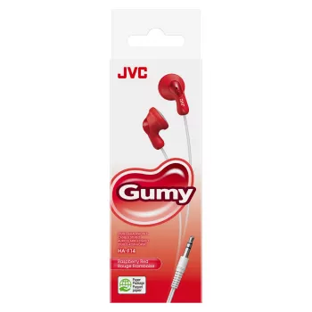 JVC F14 Gumy kõrvasisesed juhtmega kõrvaklapid, punased