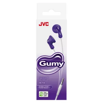 JVC F14 Gumy kõrvasisesed juhtmega kõrvaklapid, violetne, juhtmega, 16 - 20000 Hz, muusika, 17,1 g, kõrvaklapid, violetne