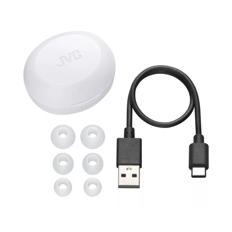 Juhtmevabad kõrvasisesed kõrvaklapid JVC HA-A5T True Wireless Stereo (TWS) — Intraaural, 20–20000 Hz, Valge
