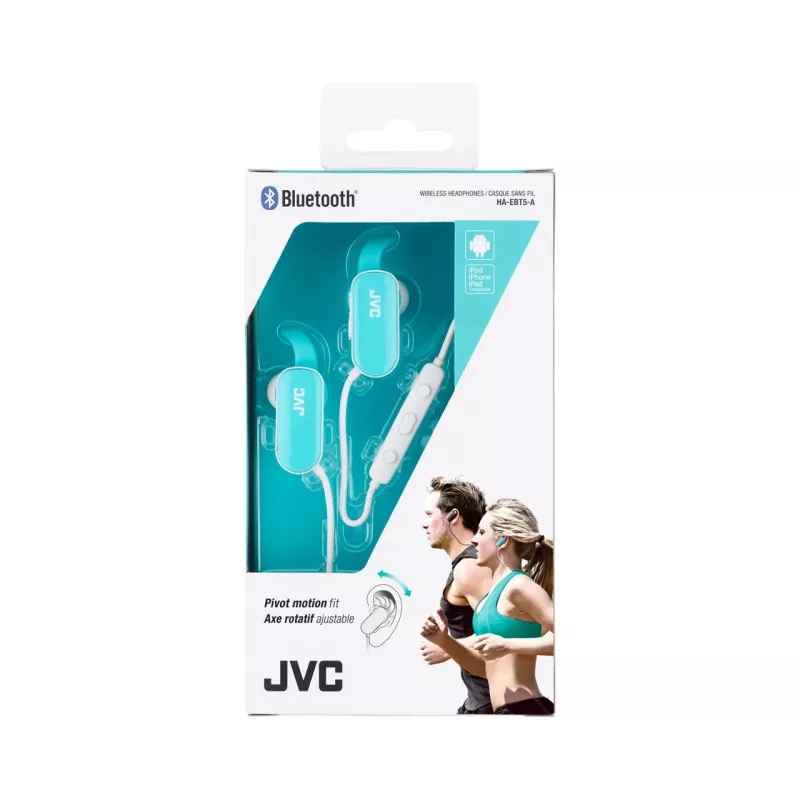 JVC HA-EBT5-A-E kõrvaklapid-peakomplekt Juhtmevabad Kõrvasisesed Spordiks Bluetooth Sinine, Valge