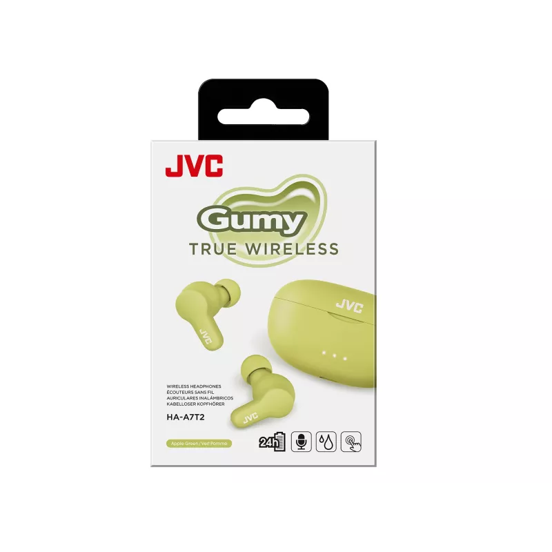 Juhtmevabad kõrvasisesed kõrvaklapid JVC Gumy TWS Stix Roheline — True Wireless Stereo Bluetooth, 20–20000 Hz, 10 m leviulatus