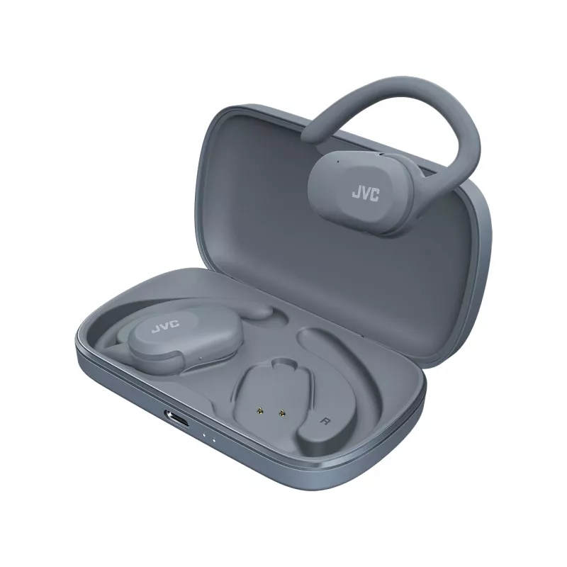 Peakomplekt JVC HA-NP40T True Wireless Stereo (TWS) kõrvasisesed kõrvaklambriga kõrvaklapid Bluetooth, 20–20000 Hz, 10 m, hall