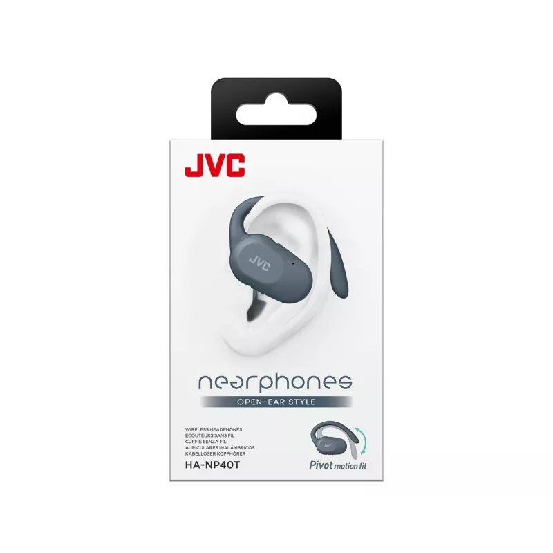 Peakomplekt JVC HA-NP40T True Wireless Stereo (TWS) kõrvasisesed kõrvaklambriga kõrvaklapid Bluetooth, 20–20000 Hz, 10 m, hall