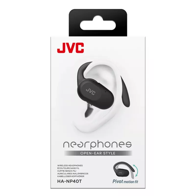 Peakomplekt JVC HA-NP40T True Wireless Stereo TWS kõrvakinnituse Bluetooth must, 20–20000 Hz, 10 m