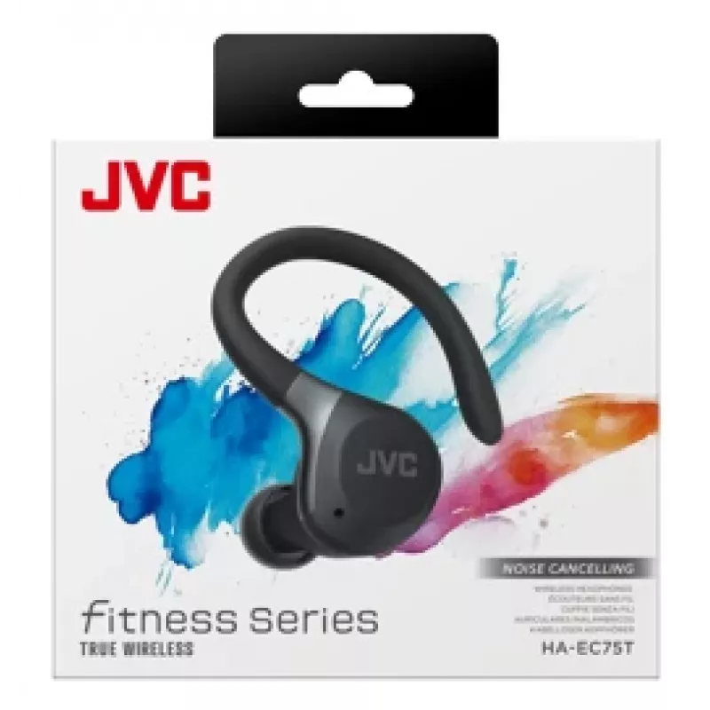 JVC HA-EC75T-B-U kõrvaklapid/peakomplekt Juhtmevaba Kõrvahaak Spordi Bluetooth Must