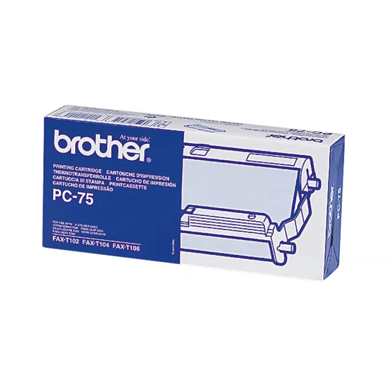 Brother PC-75 faksitarvik Faksikassett + lint 144 lehekülge Must 1 tk