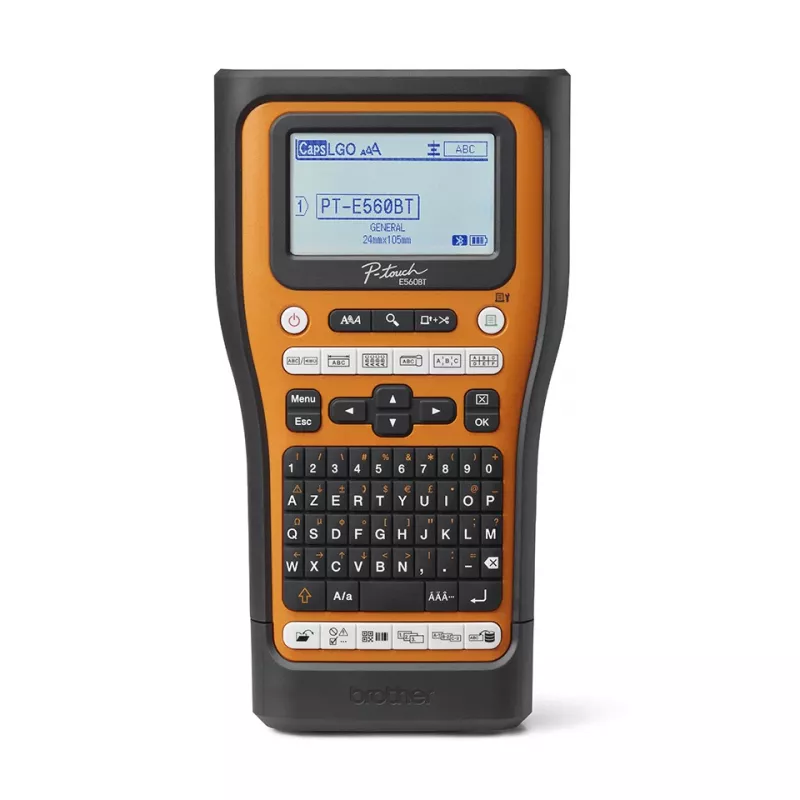 Brother PT-E560BTVP sildiprinter Termosiirde 180 x 180 DPI 20 mm/s Juhtmega ja juhtmevaba HSE/TZe Bluetooth QWERTY
