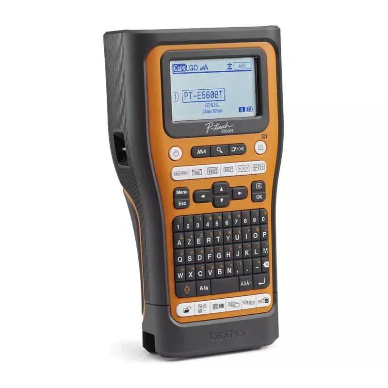 Brother PT-E560BTVP sildiprinter Termosiirde 180 x 180 DPI 20 mm/s Juhtmega ja juhtmevaba HSE/TZe Bluetooth QWERTY
