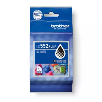 Tindikassett Brother LC552XLBK Originaal Must pigmenttint, üksikpakend, lehekülgede arv umbes 3000