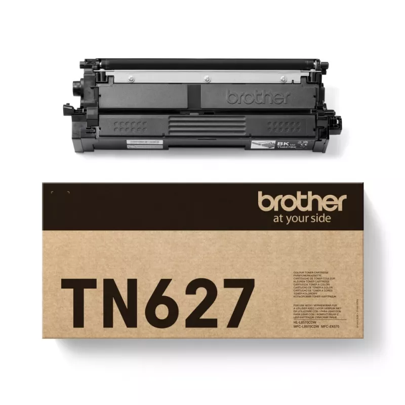 Brotheri TN-627BK originaal must toonerikassett — tootlikkus 10 000 lehekülge, 1 tk