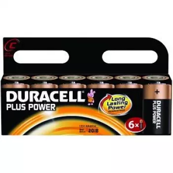 Duracell Plus Power C, 6 tk Ühekordne patarei Leelispatarei