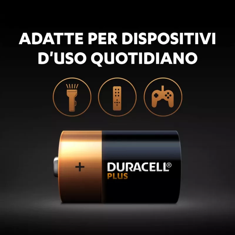 Duracell Plus ühekordne patarei D Aluseline