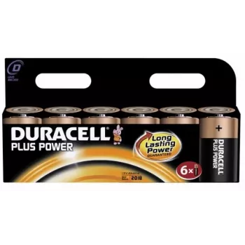 Duracell 6x D 1,5 V ühekordne patarei, leelispatarei