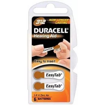 Duracell DA312 majapidamispatarei Ühekordne patarei Tsink-õhk