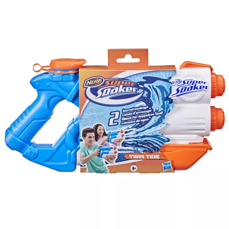Nerf Super Soaker Twin Tide, mängupüstol, mitmevärviline, 6 a