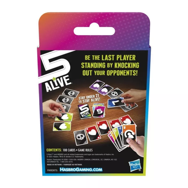 Hasbro Gaming F4205 5 Alive kaardimäng kogutav