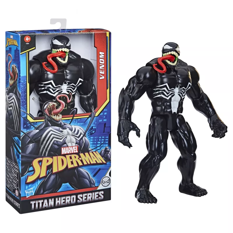 Marvel Spider-Man Titan Hero Series Venom, 4 a, Spider-Man, must, punane, valge