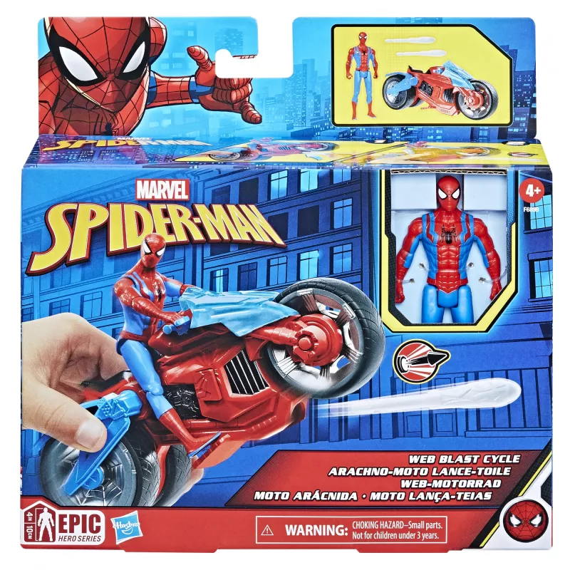 Marvel Ämblikmehe Veebilennu Tsükli laste mängukomplekt poseeritava Ämblikmehe tegelaskujuga
