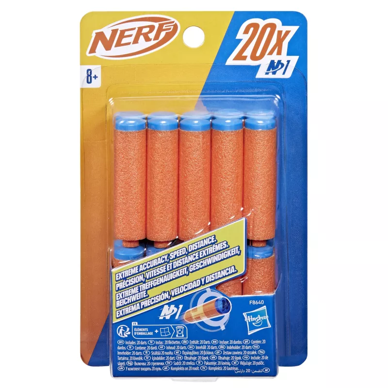 Täitepakk Nerf N Series N1-Darts 20x sinine oranž F8640