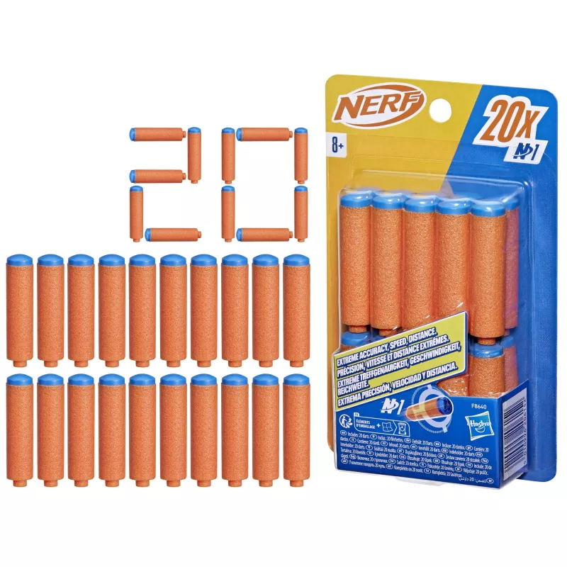 Täitepakk Nerf N Series N1-Darts 20x sinine oranž F8640